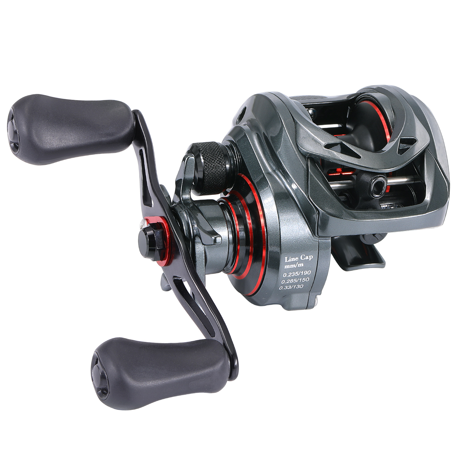 Carrete Baitcasting MAX Negro Derecho