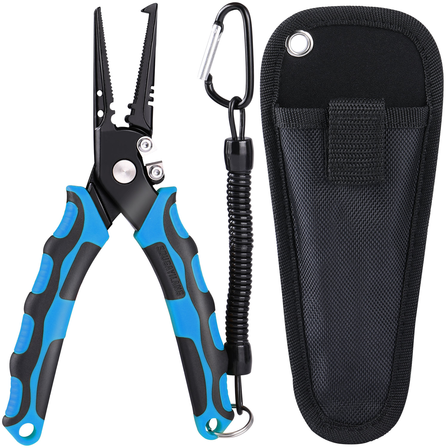 Alicates con Cabeza de Anzuelo Azul